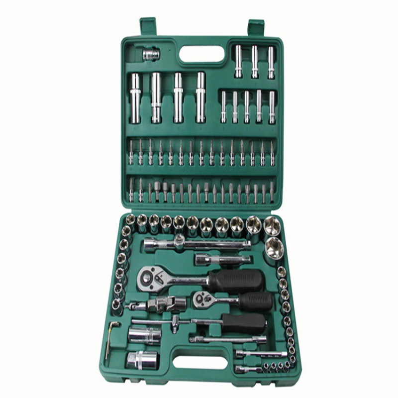 94件套套筒扳手棘轮扳手套装汽修汽保套装组套汽车五金工具箱