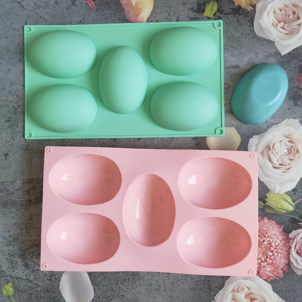 5-Piece Rejuvenating Device Silicone Mold Ice Cream Jelly Pudding Soap Mousse Cake Mold