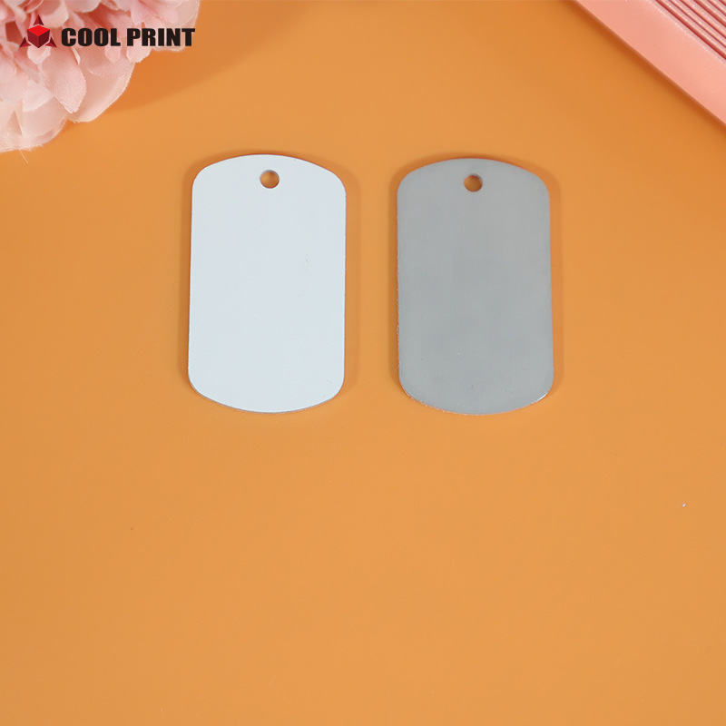 DIY Heat Transfer Sublimation Aluminum Dog Tag Pendant Heat Transfer Metal Dog Tag Pendant