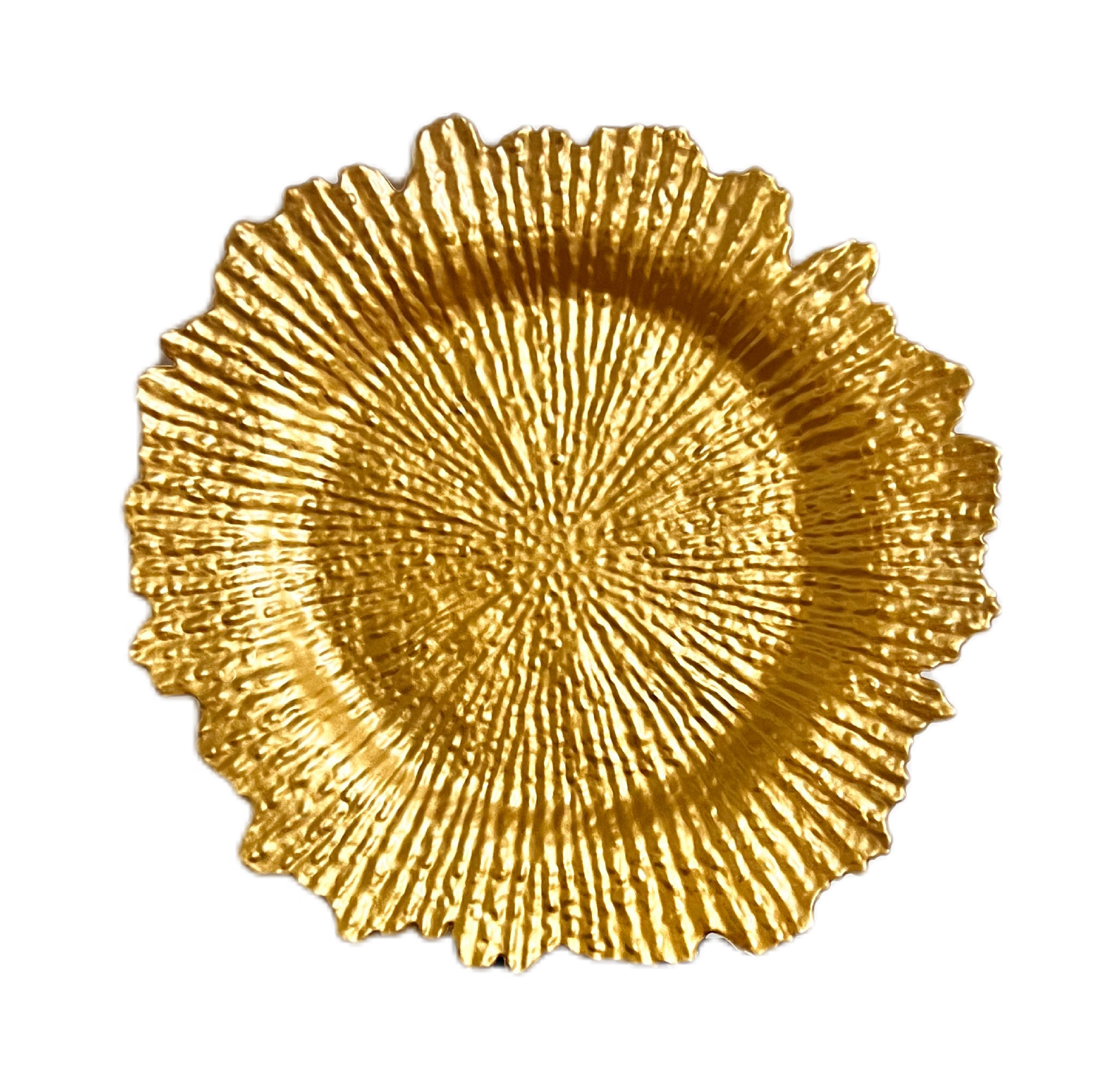 Trendy Irregular Fruit Plate Banquet Plate European-Style Household Decorative Tray Pastry Small Snack Dish Electroplated Gold