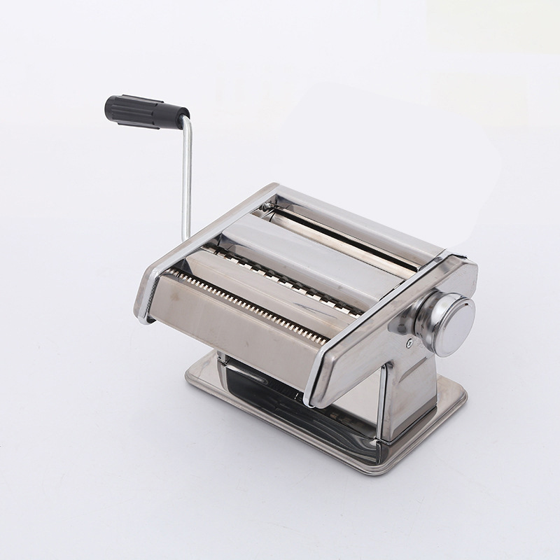 Multi-Functional Stainless Steel Household Small Manual Two-Knife Noodle Press Noodle Maker Dough Rolling Machine Dumpling Wrapper Machine
