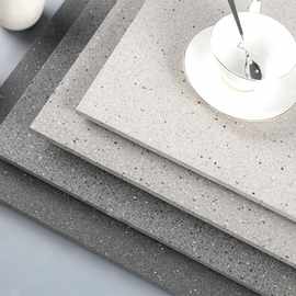 磨砂地板砖改装防水泥面大颗质感水磨石灰色通体户外庭院墙砖地砖