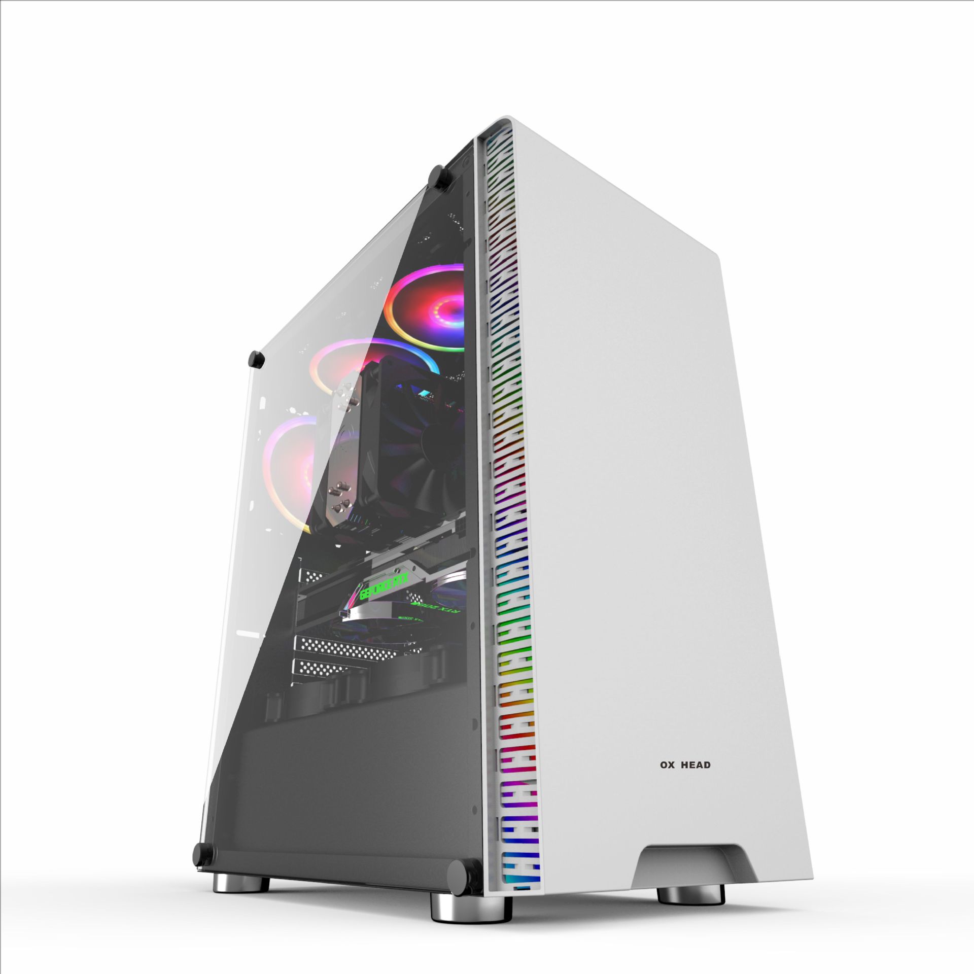 牛头台式机机神农1白机箱 电脑机箱电源机箱matx游戏机箱