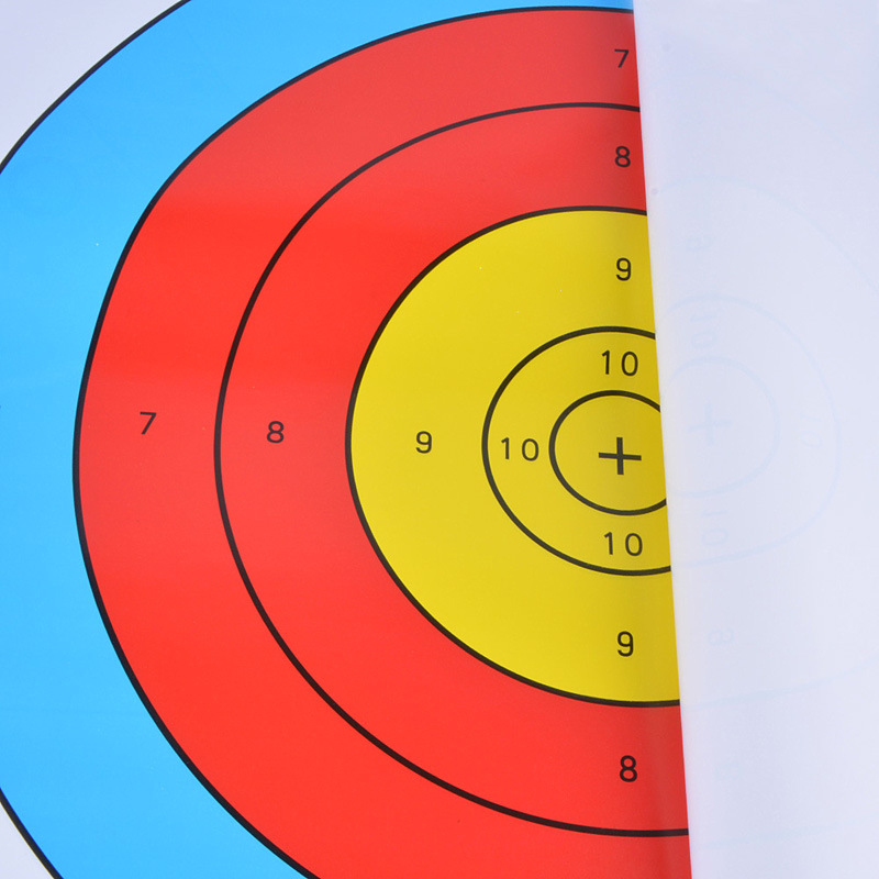 弓箭靶纸户外室内射击运动专业靶纸40cm比赛半环靶子纸 跨境