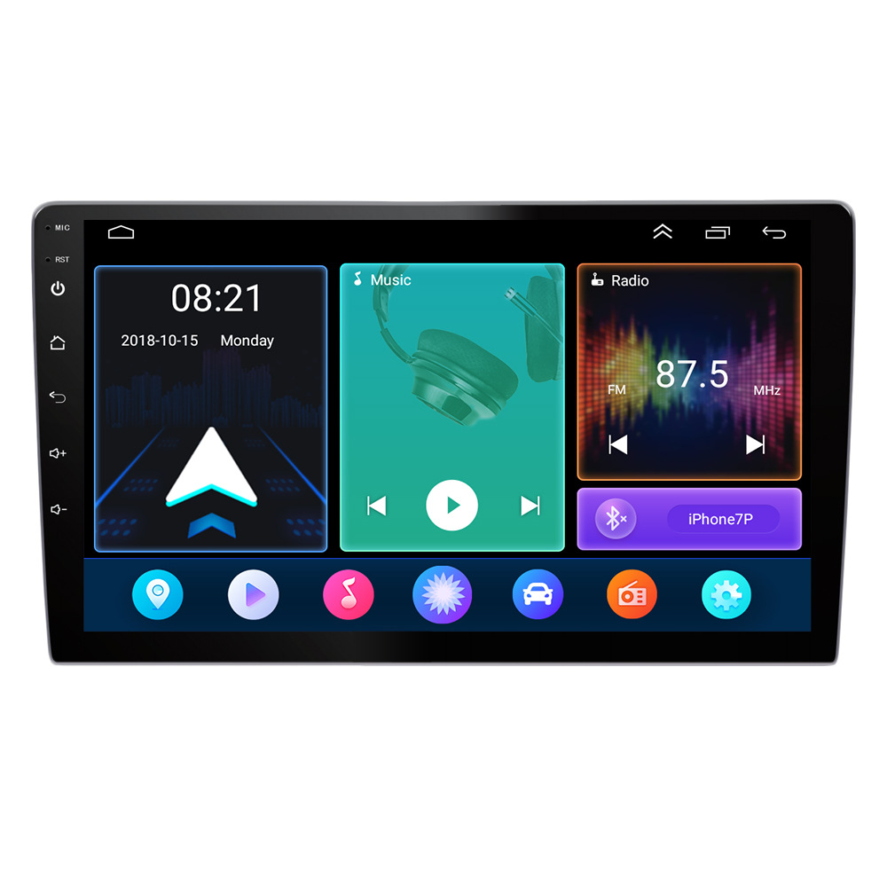 Android Large Screen Car Machine 9-Inch 10-Inch All-in-One Navigation Machine Bluetooth Wireless Carplay Reversing Image Vehicle Navigation