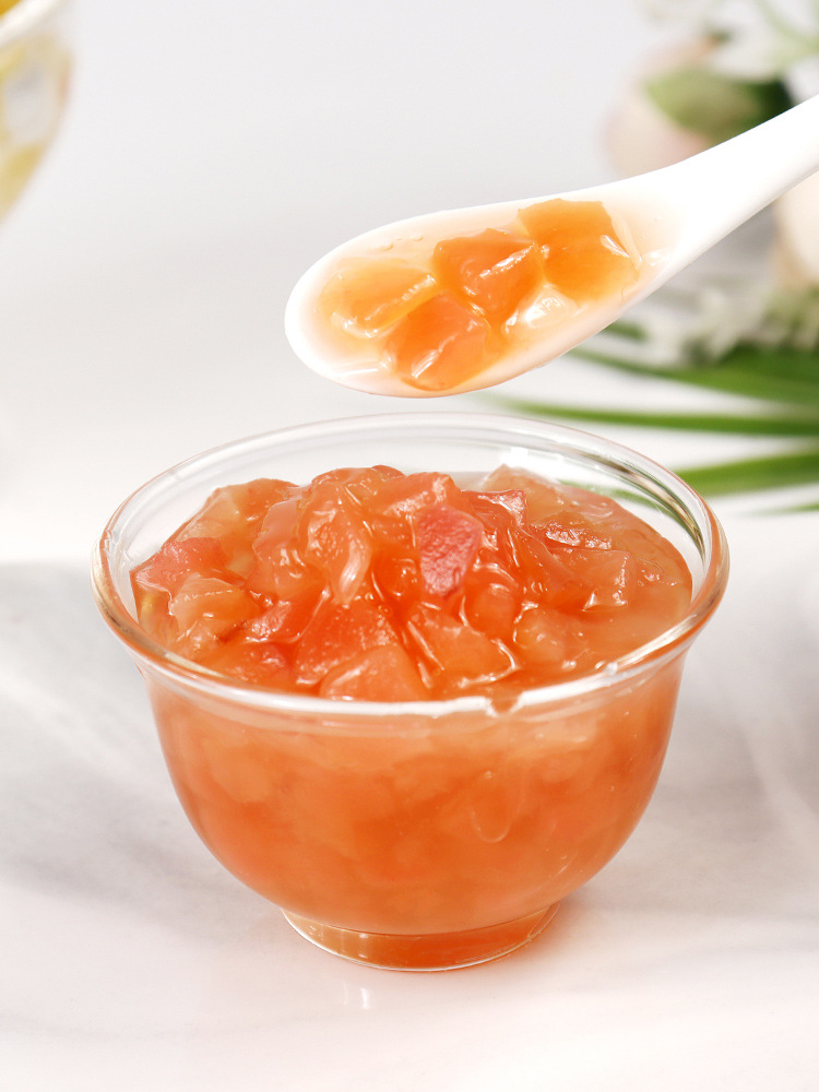 6斤 蜜桃酱果茶饮品店原料水蜜桃果肉果粒酱商用