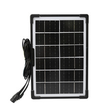 户外USB太阳能充电板8W6W4W小型便携式太阳能板塑料边框太阳能板