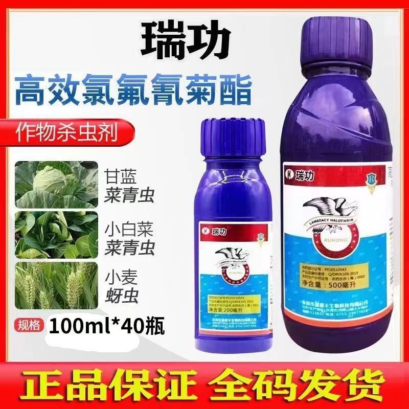 瑞功 高效氯氟氰菊酯 果蔬菜青虫小麦蚜虫蓟马飞虱农药杀虫剂批发