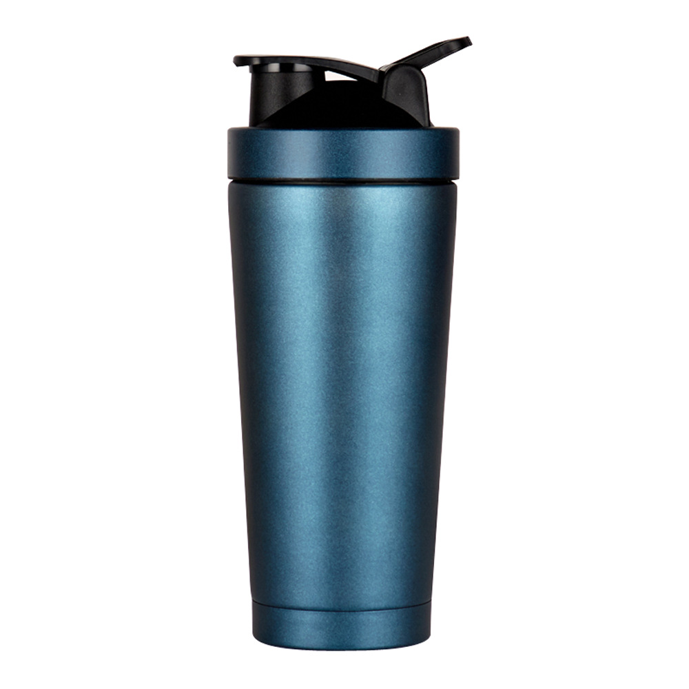 750ml双层真空保温摇摇杯健身房运动水杯礼品定制logo批发手提杯