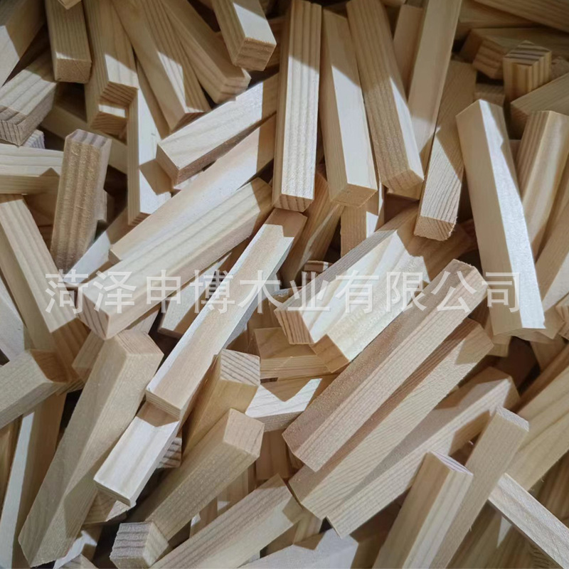 松木条实木材料DIY手工原木板材龙骨立柱隔断抛光木方长条板