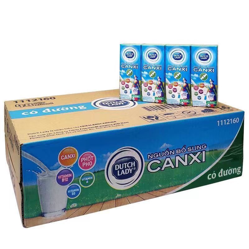 越南荷兰dutch lady子母奶原味草莓味儿童早餐牛奶含乳饮品170ml*