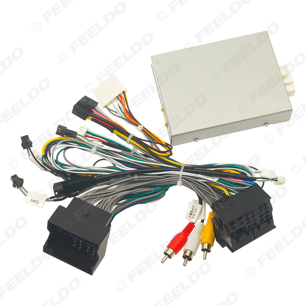 适用12-16款奔驰ml/gl/glk改装电源线大屏导航16pin尾线 协议盒