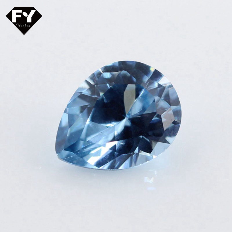 106#人造蓝尖晶 梧州人造宝石合成尖晶石 人造蓝色尖晶石厂家直供