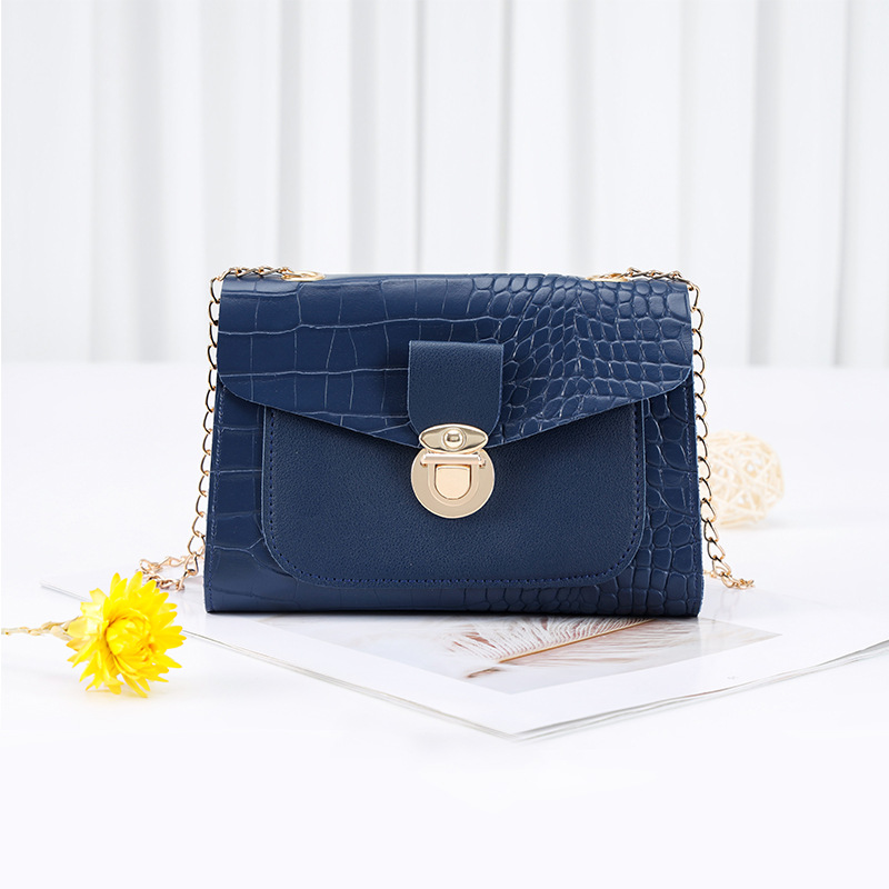 Factory Wholesale Sweet Phone Small Square Bag Summer 2022 Casual Stone Pattern Shoulder Women's Bag Crossbody Chain Bag