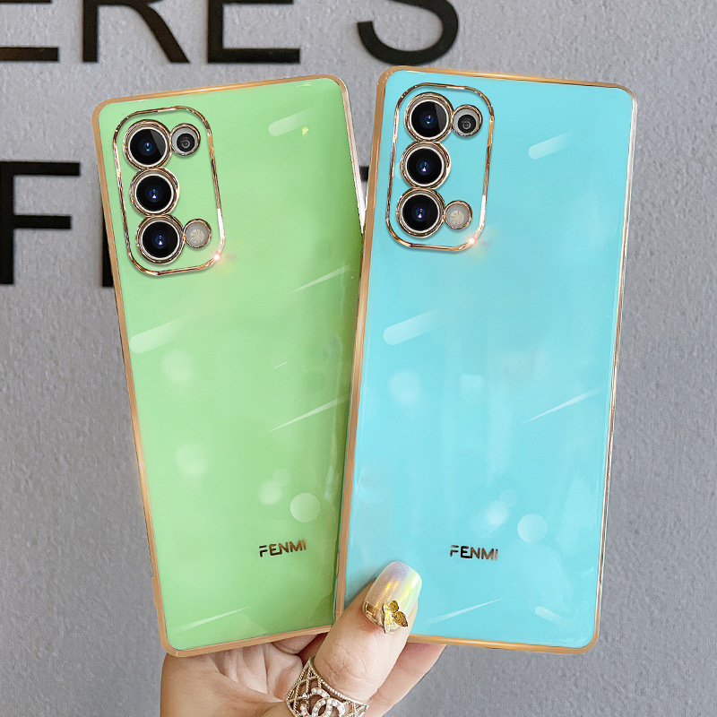 适用opporeno5手机壳新款reno5pro硅胶软壳全包镜头ins风手机套潮