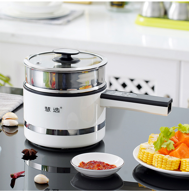慧选智能电煮锅 小型迷你小功率宿舍电煎锅 家用炒菜蒸煮一体电锅