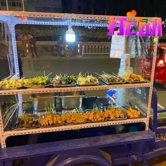 卖凉皮的架子三轮车摆摊炸串早餐夜市烧烤电动小吃车不锈钢商用上