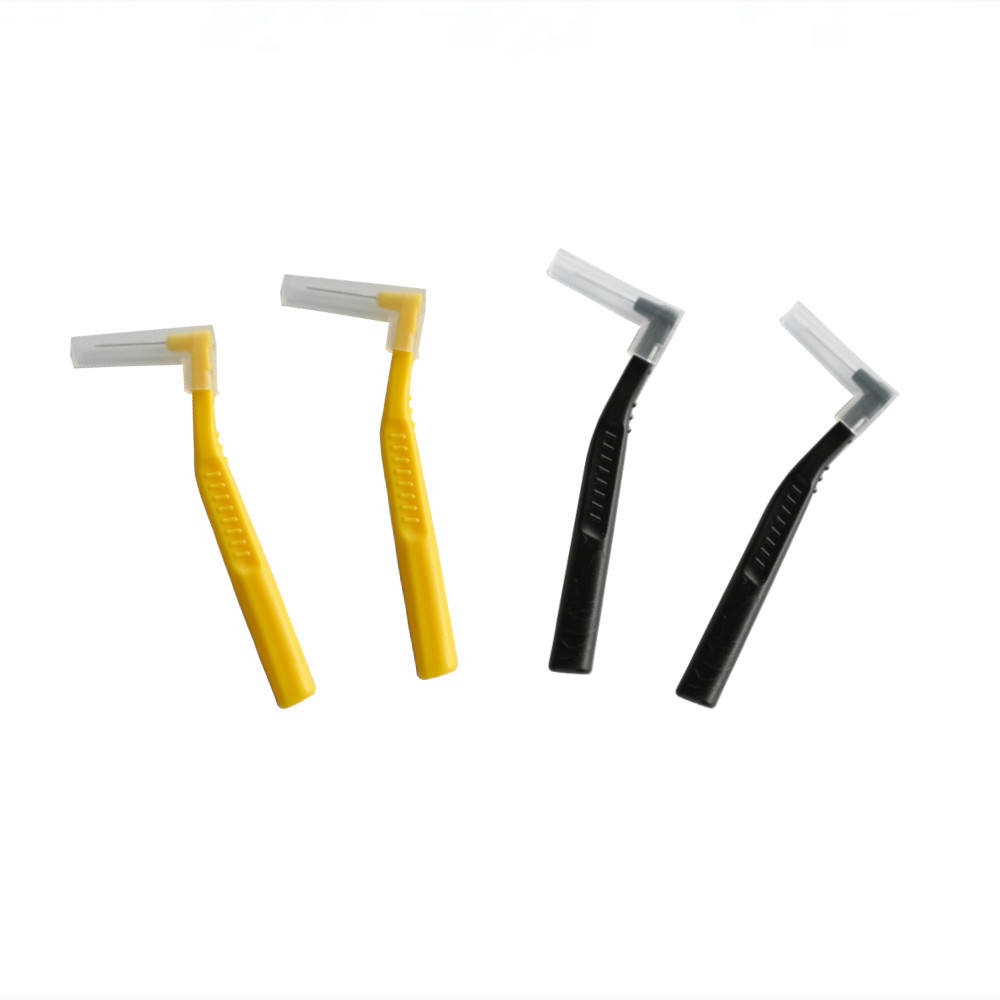 口腔牙缝刷盒装牙间刷50支牙齿缝隙牙套缝隙直型正畸l 型齿间刷