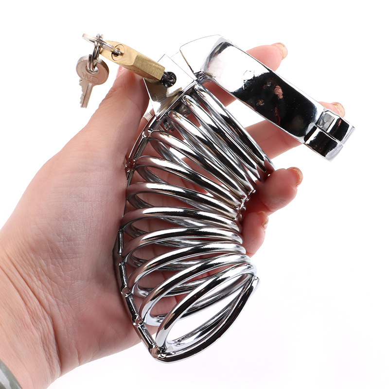 不锈钢贞操锁 贞洁锁男用贞操带jj锁阴茎锁情趣用品性工具