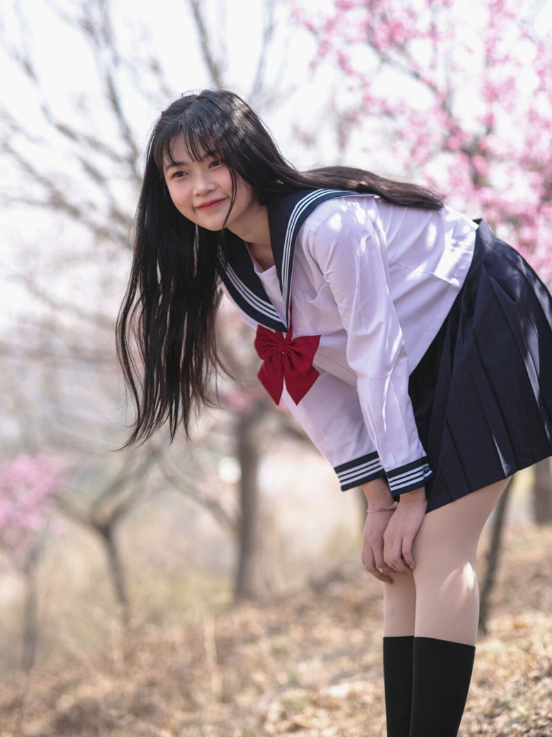 绀白三本基础款jk制服裙正版水手服夏服女学生校服海军学院风套装