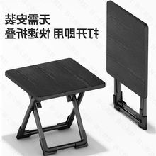 .小型餐桌正方形折叠桌家用可对折方桌户外便携式摆摊棋牌桌麻将