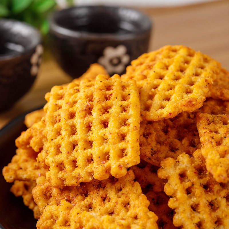 太阳锅巴豆香锅巴130g*4陕西锅巴零食小包装脆锅巴麻辣锅巴