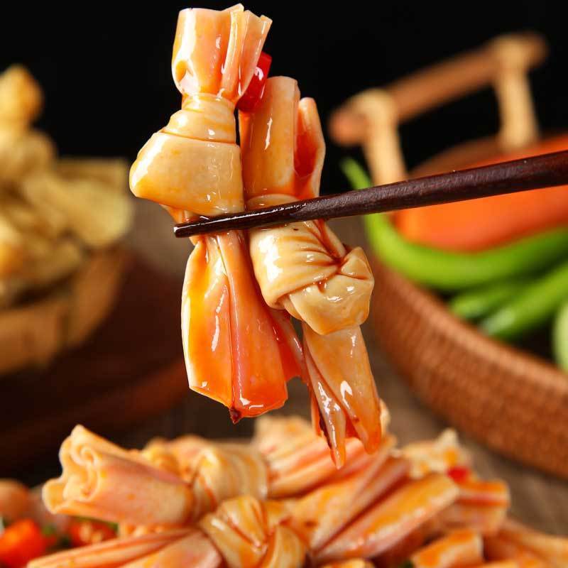 豆扣结豆寇批发腐竹结豆制品食材炸串火锅豆皮麻辣烫素肉干货含盐