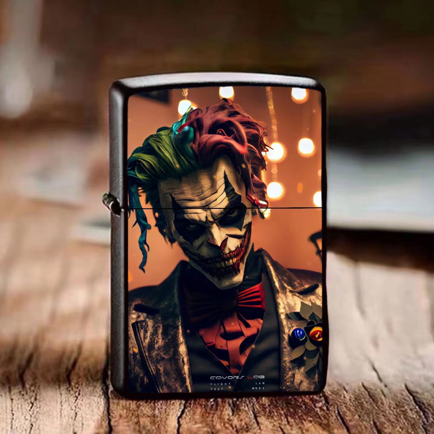 Joker Lighter F Windproof Metal Kerosene Windproof Lighter Movie Character Creative Lighter