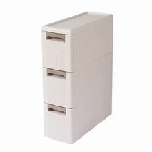 TD6118cm夹缝收纳柜窄缝隙免安装多层抽屉式塑料厨房厕所马桶边柜