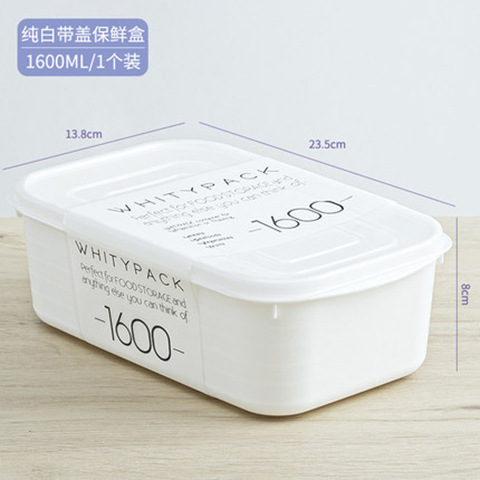 Kitchen Refrigerator Crisper with Scale Ingredients Box Food Grade Fruit and Vegetable Bento Box Meat Refrigerated Storage Box Lunch Box