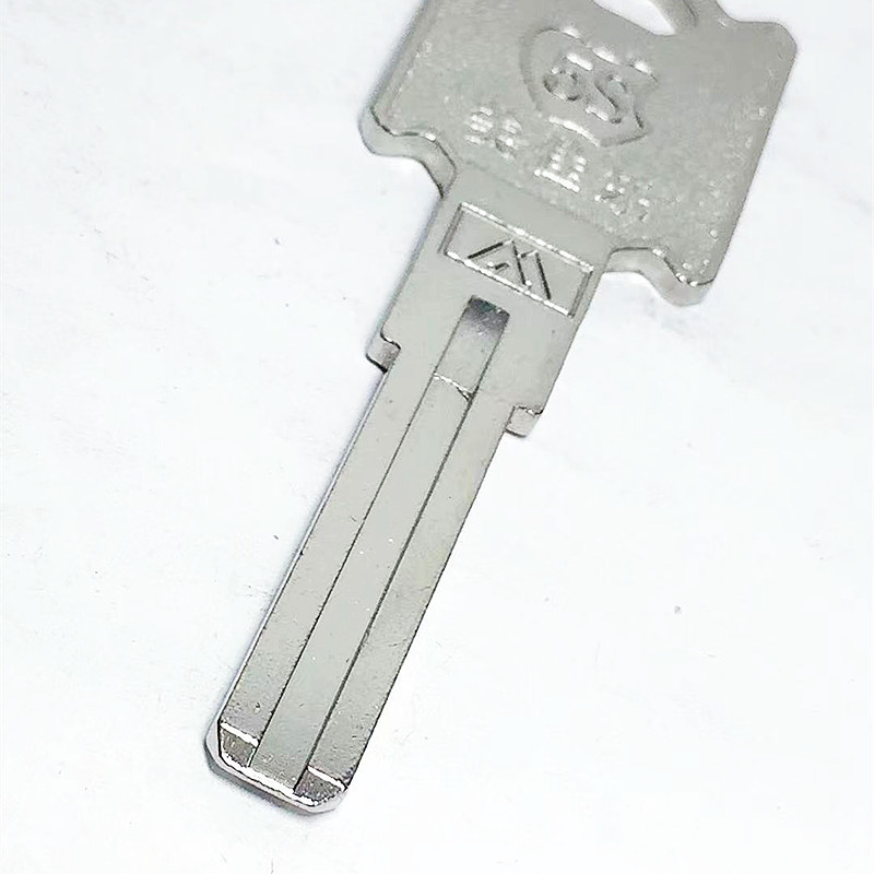 电白纯铜方柄苹果5s美佳乐窄型双面叶片内铣槽防盗门锁钥匙胚子
