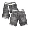 2021 Summer style Five point pants Black grey Elastic force Pants Youth Europe and America Embroidery cowboy shorts 2021 Summer style Five point pants Black grey Elastic force Pants Youth Europe and America Embroidery cowboy shorts