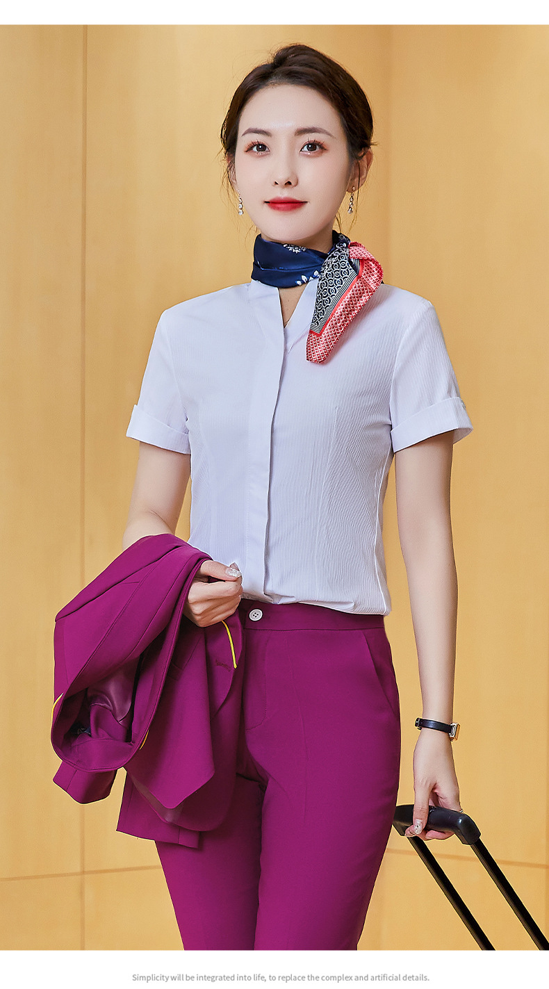 南航空姐制服职业装女套装酒店前台气质珠宝店工作服空乘面试服装