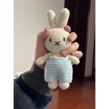 毛线钩针米菲兔玩偶手工编织DIY材料包自制可爱小兔子挂件钥匙扣