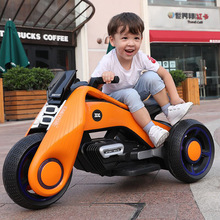 贝多奇 儿童电动摩托车宝宝可坐人 小孩玩具车三轮车6199飓风6188