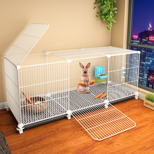 加密兔子笼子家用室内养兔大号荷兰猪豚鼠自动清粪小兔笼兔窝