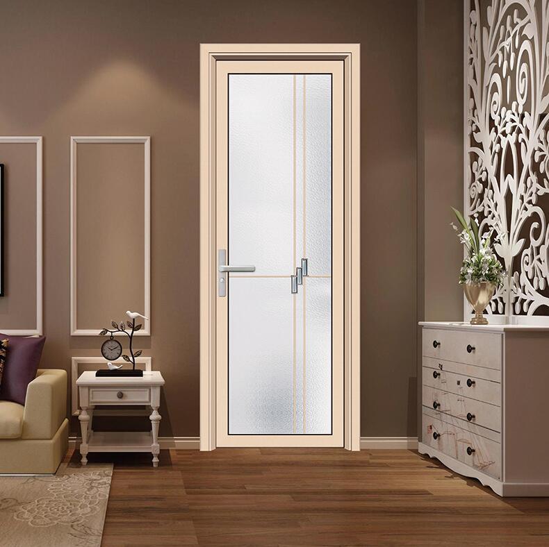 佛山厂家钛镁铝合金平开门 钢化玻璃门 客厅厨房厕所卫生间门批发