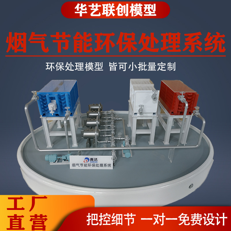 Flue Gas Energy Saving and Environmental Protection Treatment Model Industrial Air Cleaning Equipment Model Exhibition Miniature Sand Table Model