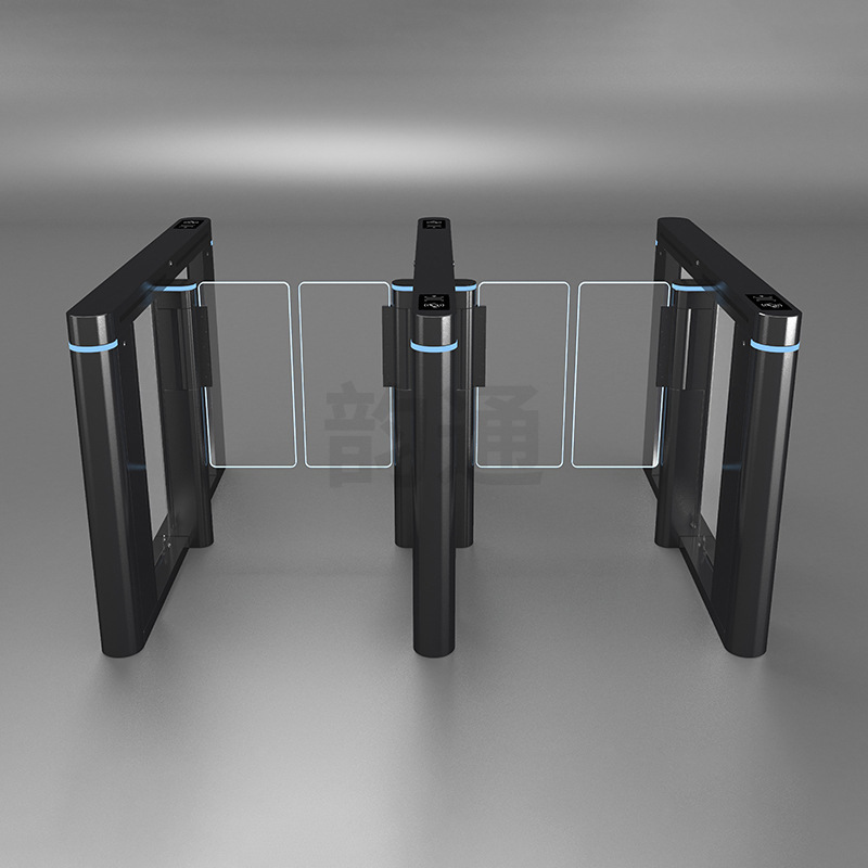 定制喷塑烤漆真空电镀不锈钢圆弧速通门快速人行通道伺服无刷门闸