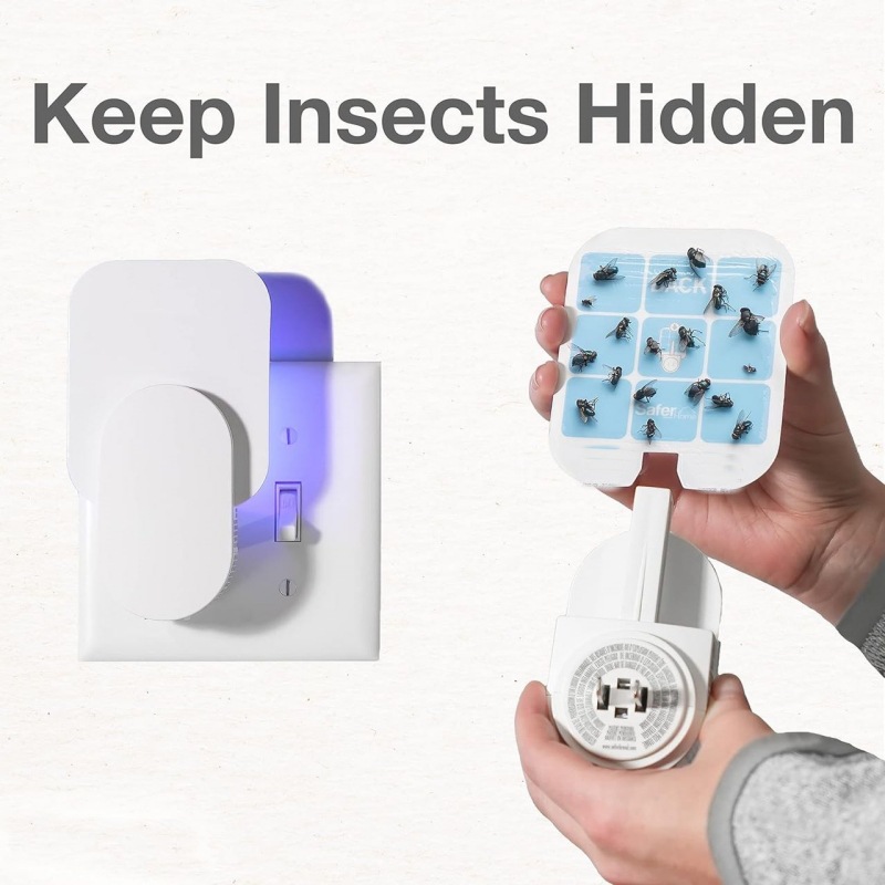 Sticky Catch Mosquito Killing Lamp Safer Home Mosquito Killer Flying Insects Trapper Plug-in Fly Catcher