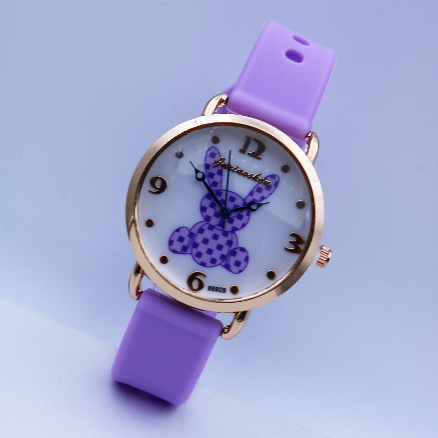 Foreign Trade New Quartz Watch Bugs Bunny Women's Fashion Watch Digital Student's Watch Cartoon Children's Silicone Watch Cross-Border