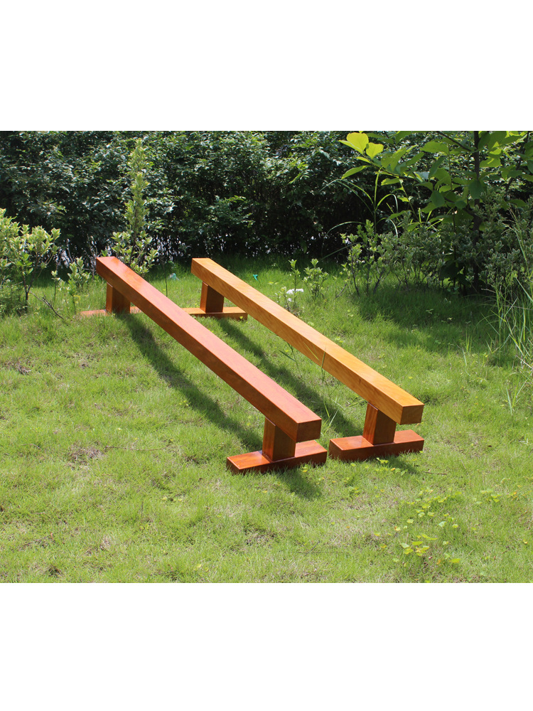 幼儿园室外攀爬儿童木制独木桥 早教亲子园感统器材荡桥平衡木条