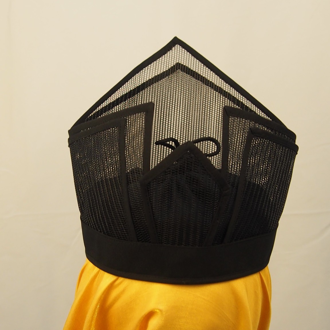 创代设 梁冠帽 男首服 历代文臣帽汉代进贤冠 道士巾帽黑色网纱帽