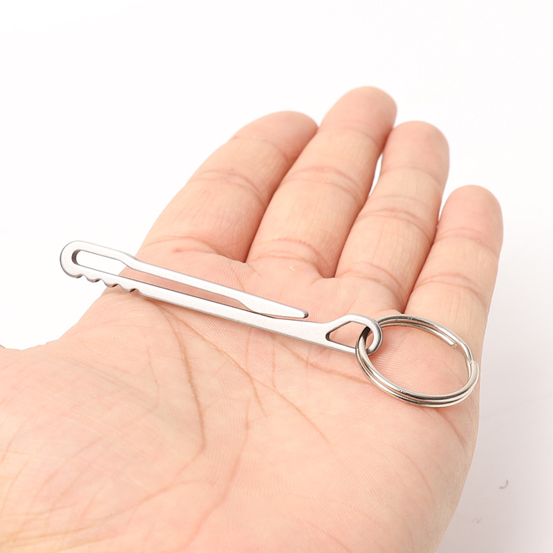 响尾蛇夹送钥匙环户外装备edc工具钱夹钞票夹登山扣快挂装备配件