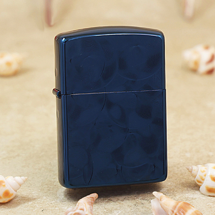 zippo打火机盔甲蓝冰镀钛扇形纹蓝钛62tibl-rlo-阿里巴巴