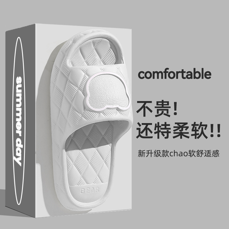 Women's Summer Home Indoor 2023 New Bathroom Non-Slip Deodorant Mute Eva Home Sandals Men