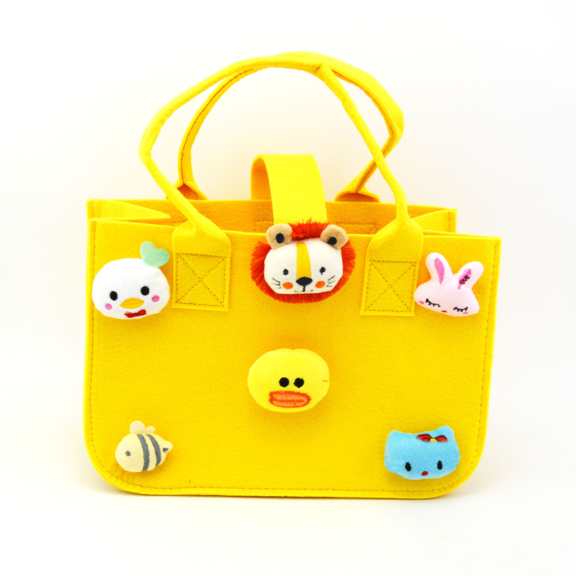 卡通手提袋十周岁儿童节生日幼儿园礼物毛毡袋诞生礼满月宴伴手礼