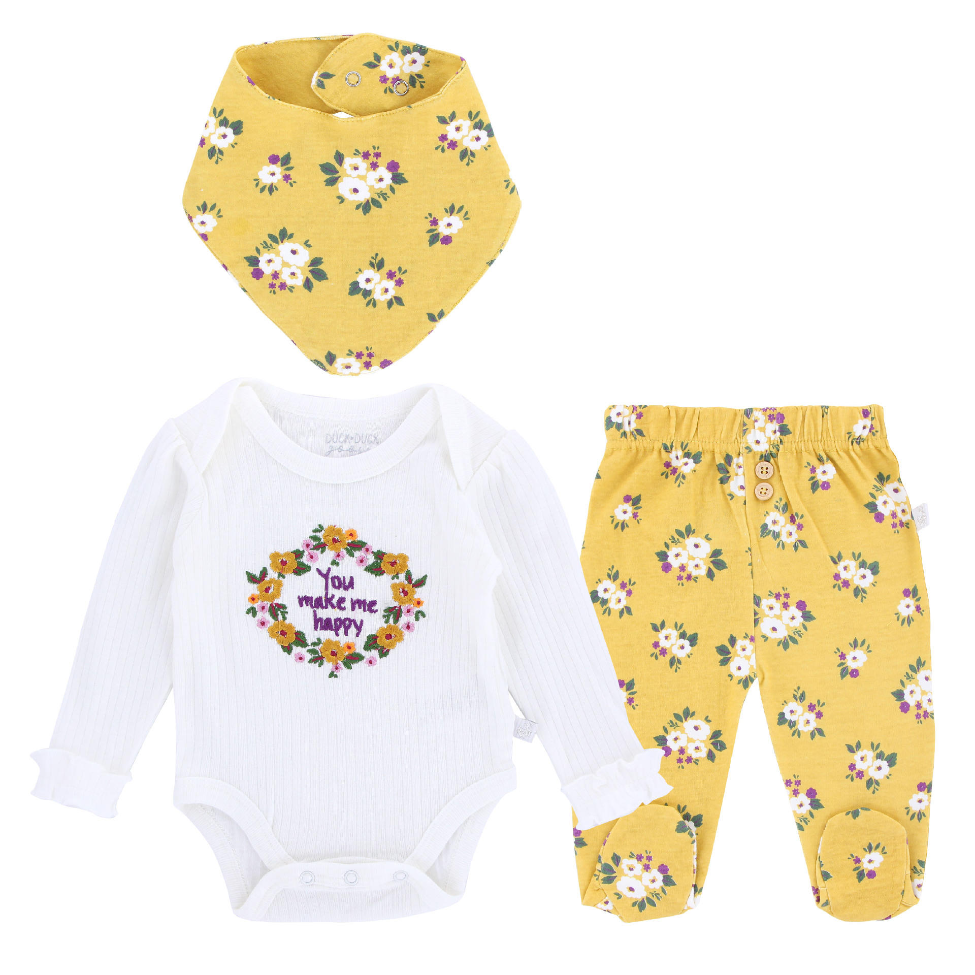 Foreign Trade Children's Wear Newborn Suits Baby Romper Baby Spring Three-Piece Set Baby Long Sleeve T-shirt Cross-Border Supply