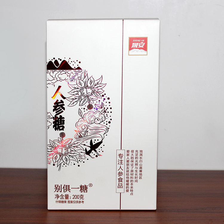 长白山人参什锦糖5年参奶糖麦芽糖酥糖休闲零食混合口味200克/盒