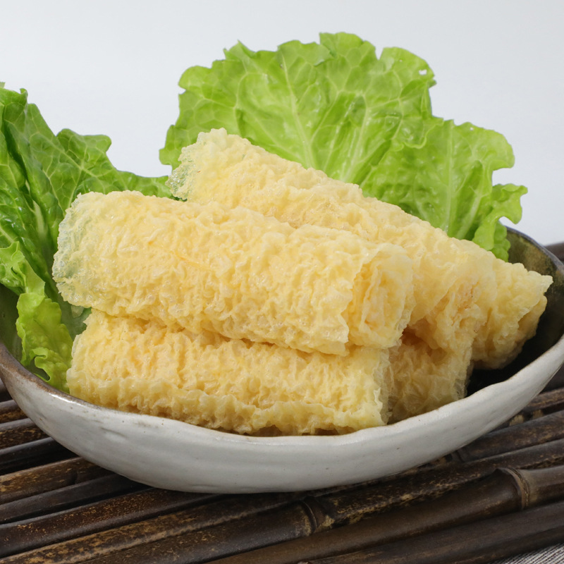 黄金豆卷80g 开远特产豆腐皮腐竹皮速食品火锅食材响铃卷跨境代发